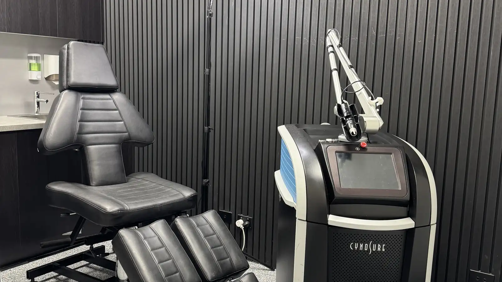 The PicoSure laser treatment room at Ink Off in Kensington, Melbourne
