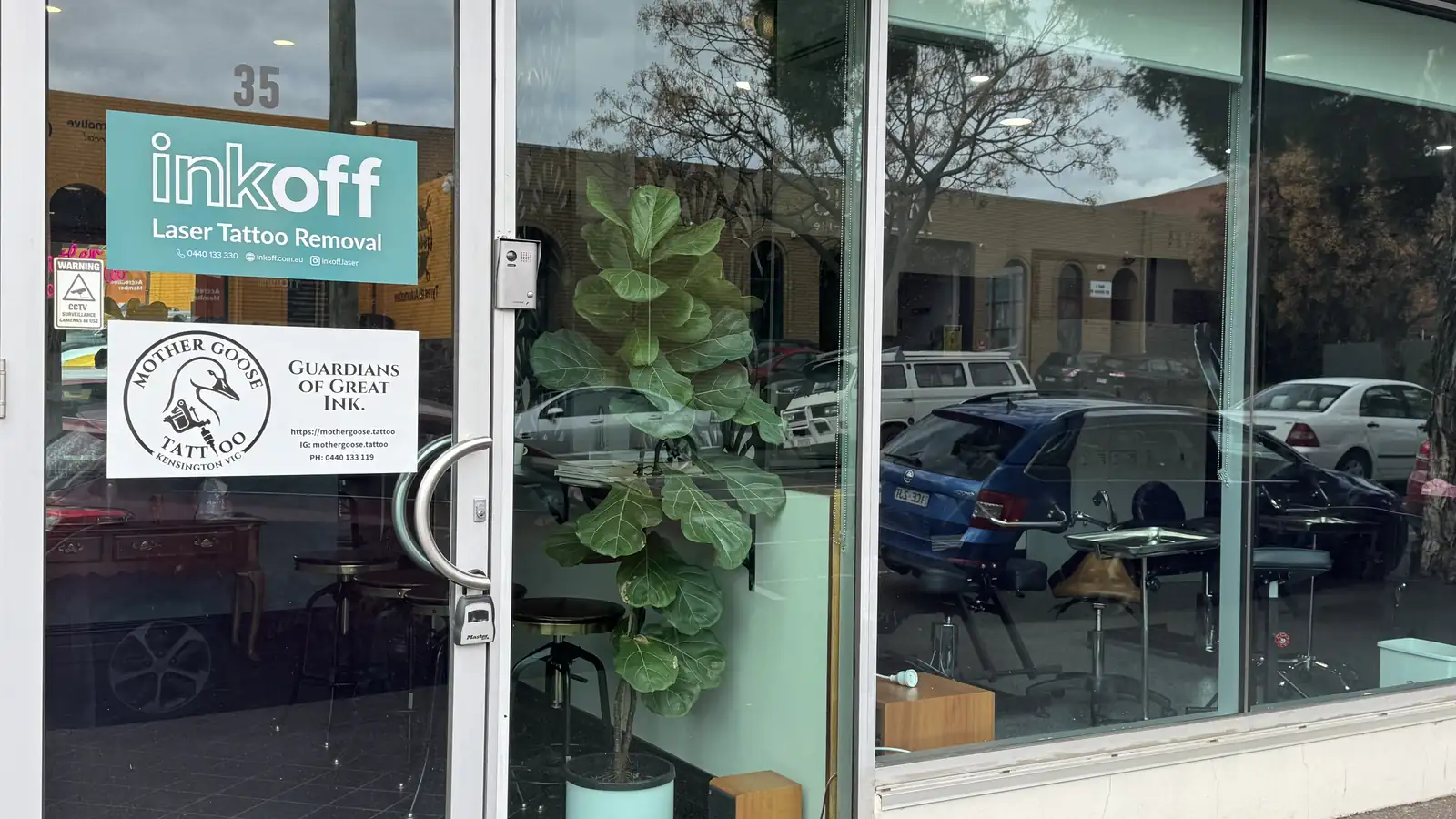 The Ink Off laser tattoo removal clinic on Stubbs Street, Kensington, Melbourne